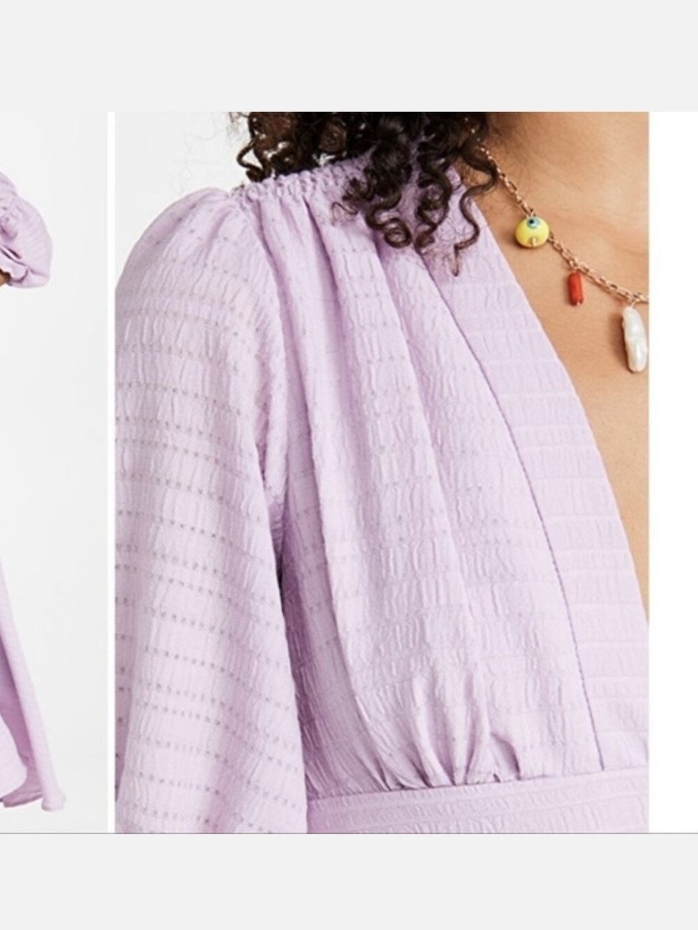 NWT O.P.T Massaya Lilac Textured Dress - Picture 3 of 10